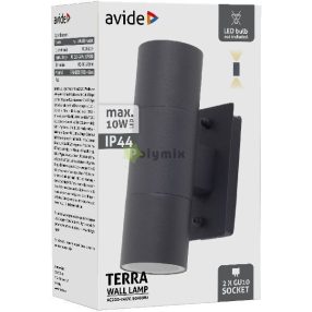 kültéri fali lámpa Terra 2xGU10 IP44 Antracit