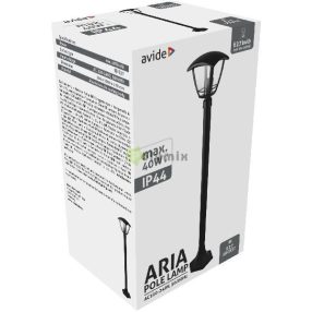 Kültéri Álló Lámpa Aria 100cm 1xE27 Fekete IP44