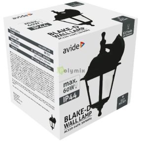 Kültéri Fali Lámpa Blake-D 1xE27 Fekete IP44