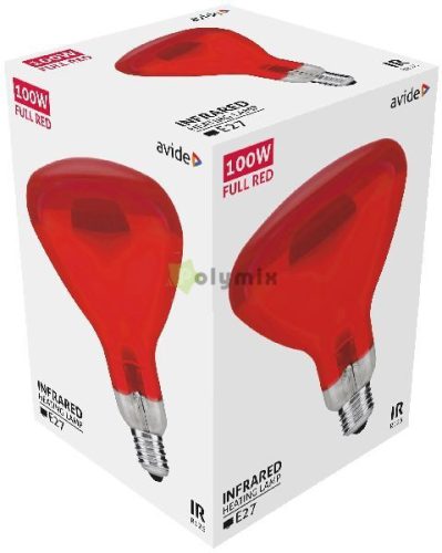 Infra Izzó E27 100W Full Red