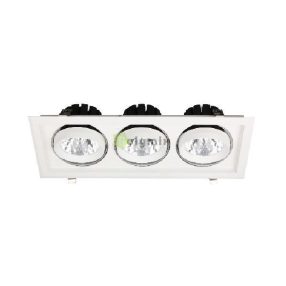   LED Downlight Sein Négyzetes 3x30W IP20 8400lm 20° NW 4000K