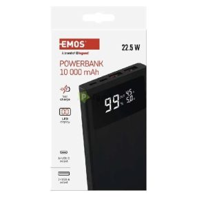 Powerbank BETAQ 10, 10 000 mAh, 22,5 W, fekete