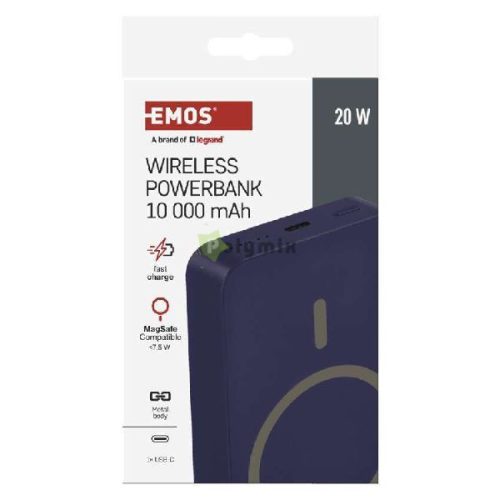 EMOS Mini Metallic Powerbank 10 000 mAh - Blue