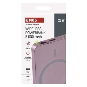 EMOS Mini Metallic Powerbank 5000 mAh - salmon
