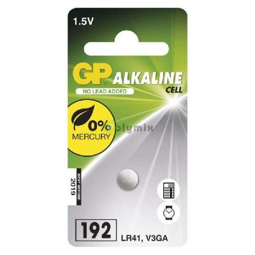 192 LR41 alkáli gombelem C/1