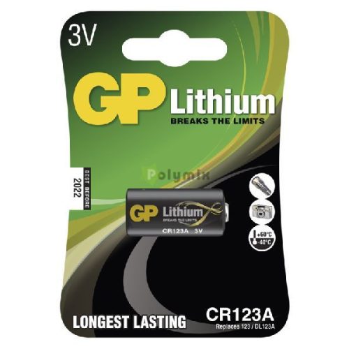GP CR123A lítium fotóelem C/1