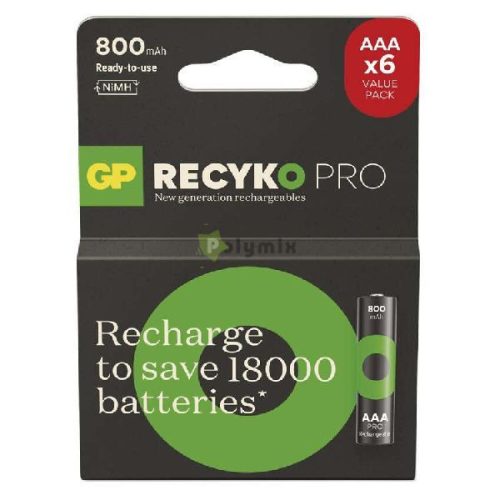 Recyko Pro 800 mAh mikroceruza akkumulátor C/6 ÚJ!