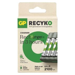 GP Akkumulátor töltő Eco B441+4xAA ReCyko 2100mAh
