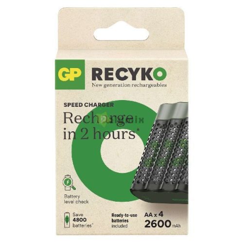 GP Akkumulátor töltő Speed M452 + 4xAA ReCyko 2600mAh