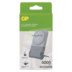 GP Powerbank Q05B , 5 000 mAh, 20 W+Wireless, fekete