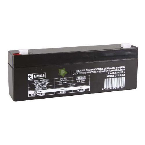 12V - 2,2 Ah zselés akkumulátor
