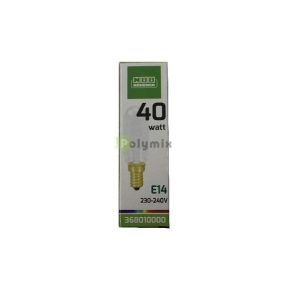 40W-E14 tubular/páraelszívó izzó