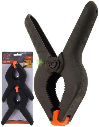 Rugós szorító csipesz 15cm 2db