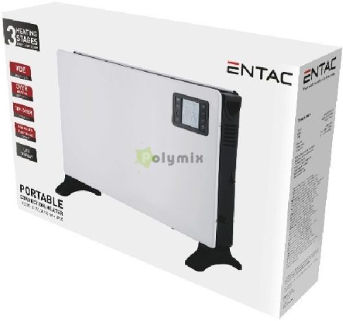 Entac Konvekciós fűtőtest Slim 2000W LED Kijelzővel