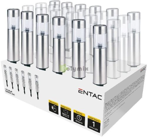 Entac Kerti Szolár Lámpa 300mm Rozsdamentes acél 1 LED 12/kínáló
