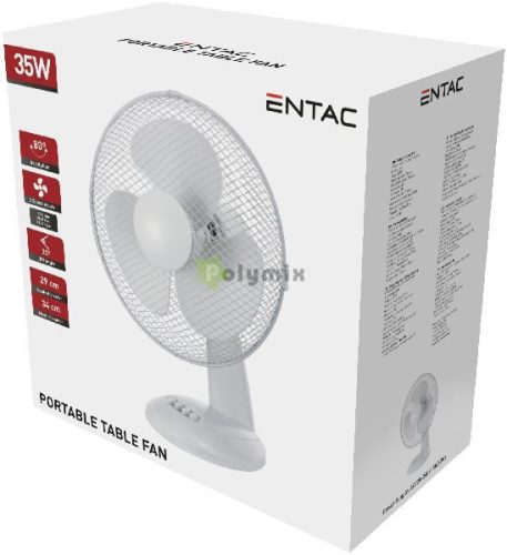 Hordozható Asztali Ventilátor 35W