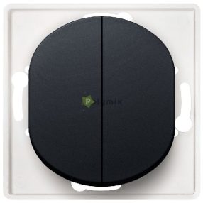  EON 105 fedőkeret-mentes csillárkapcsoló, soft-touch fekete