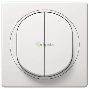 EON 106+6 alternatív ikerkapcsoló, fehér