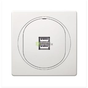 EON 2xUSB töltő, 2,1A 5V, fehér