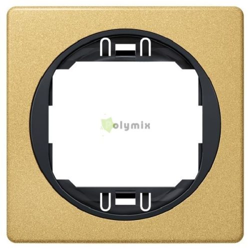 EON egyszeres fedőkeret 80x80, arany, fekete tartóval