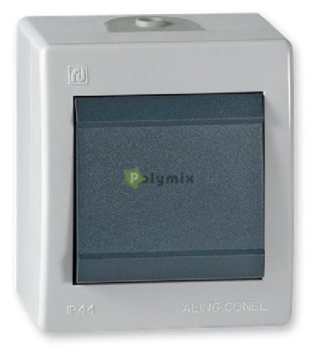 POWER 101 falra szerelhető egypólusú kapcsoló IP44, szürke