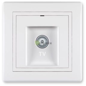 TV antenna aljzat, egyedi rendszerekhez, fehér