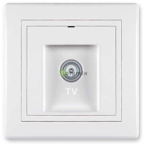 TV antenna aljzat, egyedi rendszerekhez, fehér