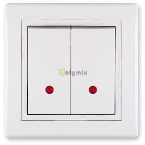 105 csillárkapcsoló LED visszajelzővel, fehér