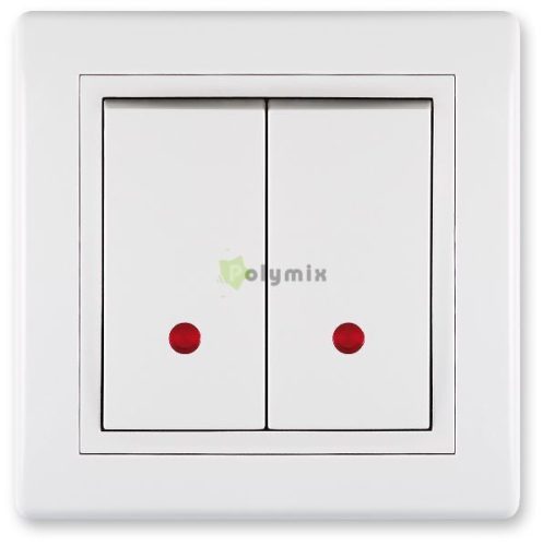 105 csillárkapcsoló LED visszajelzővel, fehér