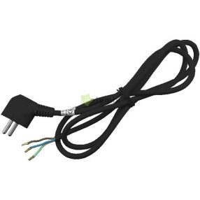   Szerelhető hálózati kábel 3G1.5 1.5m Földelt Dugvillával Fekete