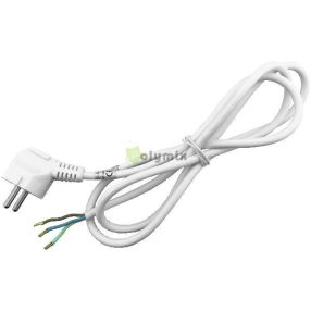   Szerelhető hálózati kábel 3G1.5 1.5m Földelt Dugvillával Fehér