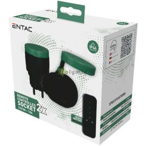 Távirányítós IP44 Hálózati Adapter + 2 IP44 Aljzat