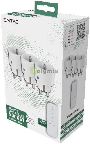 Távirányítós Hálózati Adapter+3 Aljzat