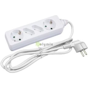 Elosztó 4 Foglalat 2x16A 2x2.5A 1,5m 3G1,5