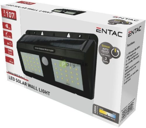 Napelemes Műanyag Lámpa 2.3W SMD 3 mód PIR