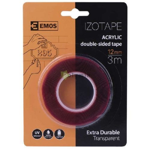 Akril kétoldalú ragasztószalag 12mm/3m