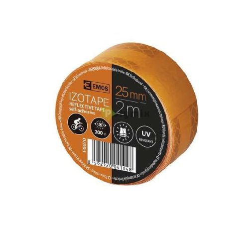Emos Öntapadó fényvisszaverő szalag 25mm/2m narancssárga