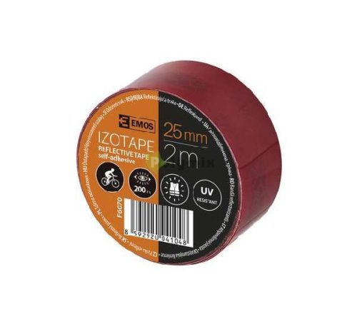 Emos Öntapadó fényvisszaverő szalag 25mm/2m piros