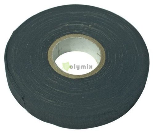 15 m-es (0,396x15mm) fekete TEXTIL szigetelőszalag