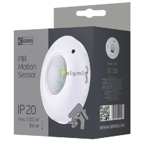 Mozgásérzékelő (PIR) IP20 360°