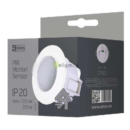 Mozgásérzékelő (PIR) IP20 360° fehér