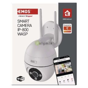   GoSmart Wifis kültéri forgatható kamera IP-800 WASP, fehér