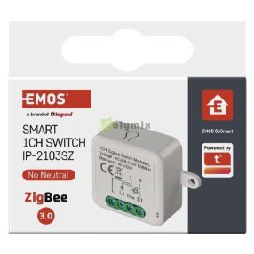   GoSmart kapcsolómodul IP-2103SZ, ZigBee, 1 csatornás (nem igényel N vezetéket)