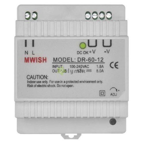 POWER SUPPLY 12V/5A DC DIN