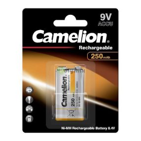 9V-os 250 mAh NiMh akkumulátor C/1