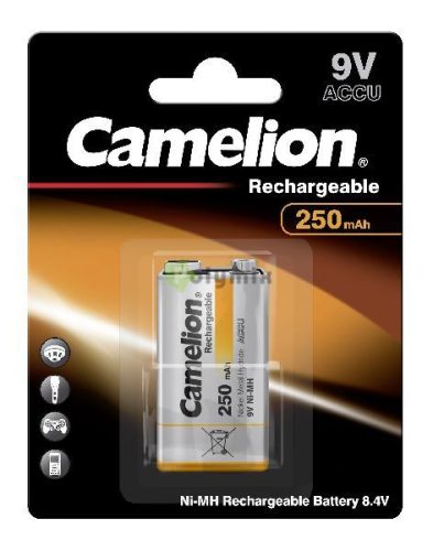 9V-os 250 mAh NiMh akkumulátor C/1