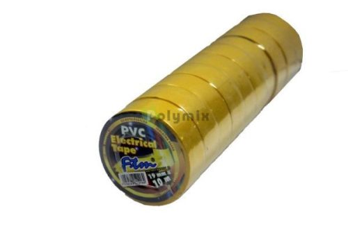 10 m-es (19mmx10m) sárga szigetelőszalag