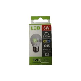 6W-E27 LED kisgömb izzó 4200K