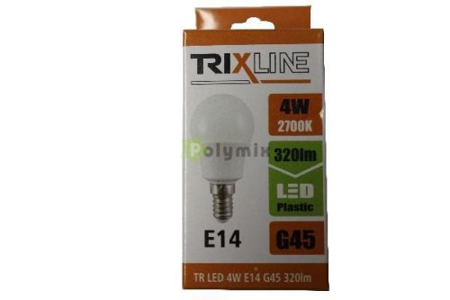 4W-E14 LED kisgömb izzó 2700K