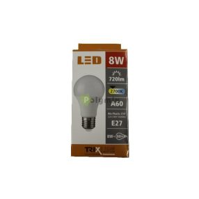 8W-E27 A60 LED izzó 2700K